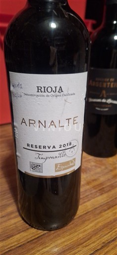 La Rioja Rioja Arnalte Reserva 2018