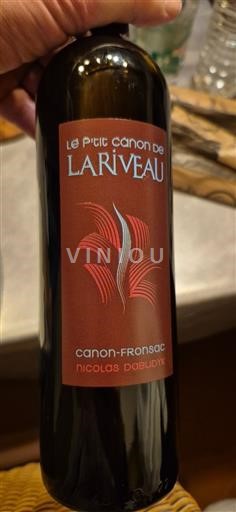 Bordeaux Canon-Fronsac Lariveau Le P'tit Canon de Lariveau Ei vuosikertaa