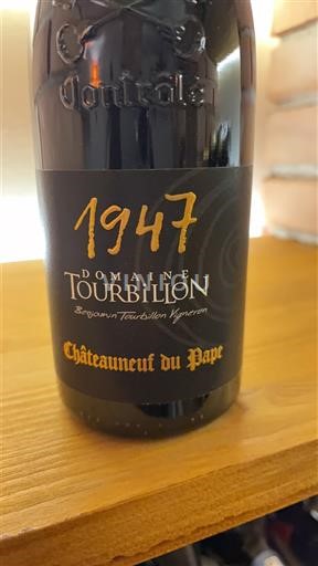 Thung lũng Rhône Châteauneuf-du-pape Domaine Tourbillon 1947 2019