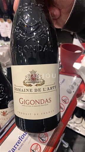 Rhônen laakso Gigondas Domaine L'Arty Ei vuosikertaa