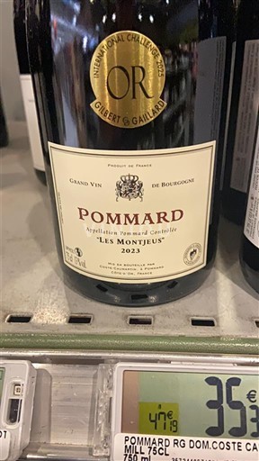 Bourgogne Pommard Domaine Coste-Caumartin Les Montjeus 2023
