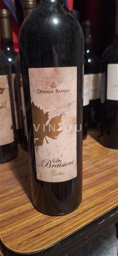 Vinos Rouge sec Les Brasier Domaine Barreau 2015 Francia Sudoeste Gaillac AOC