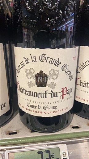 Rhônen laakso Châteauneuf-du-Pape Château La Gardine la Grange Ei vuosikertaa