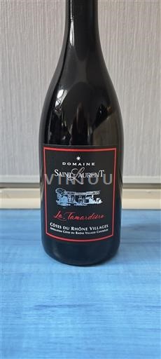 Rhônen laakso Côtes-du-rhône-villages Domaine Saint Laurent La Tamarisière 2022