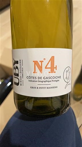 Sudoeste Côtes de Gascogne Domaine UBY Numéro 4 Sin añada