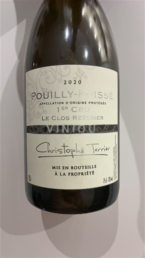 Burgundi Pouilly-fuissé Premier Cru Christophe Terrier Le Clos Reyssier 2020