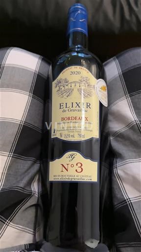 Burdeos Bordeaux Gravillac Élixir de Gravillac N°3 2020