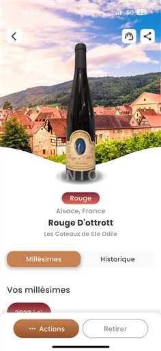 Alsace Unspecified Les Coteaux de Ste Odile Rouge D'ottrott 2023