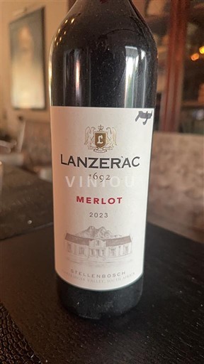 Pobrežní oblast Stellenbosch Lanzerac Merlot 2023