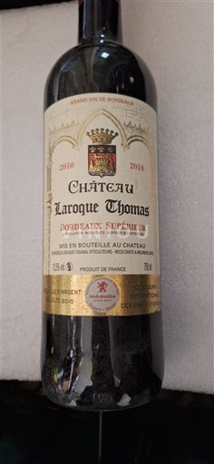 Bordeaux Bordeaux supérieur Château Laroque Thomas 2010