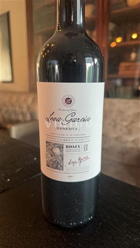 La Rioja Rioja Leza García Reserva 2018