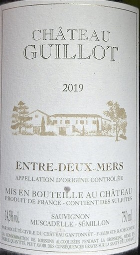 Burdeos Entre dos mares Château Guillot 2019