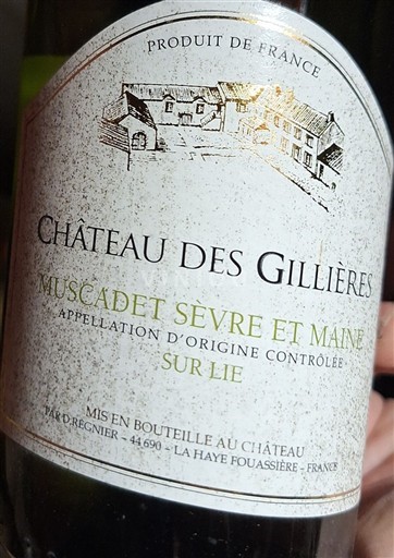 Vallée de la Loire Muscadet-sèvre-et-maine Château Des Gillieres 2020