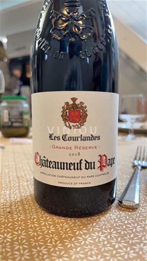 Rhône-dalen Châteauneuf-du-Pape Les Courlandes Grande Réserve 2018