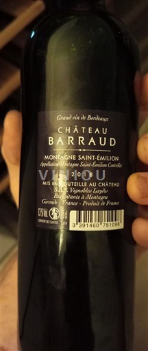 Burdeos Montagne-Saint-Émilion Château Barraud 2018