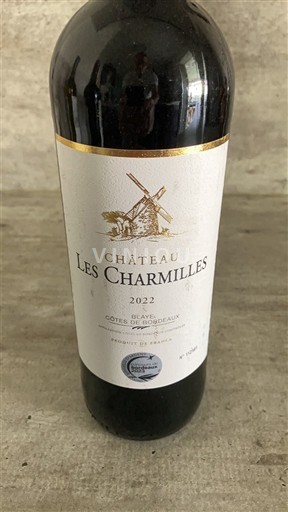 Bordeaux Côtes-de-blaye Château Les Charmilles 2022