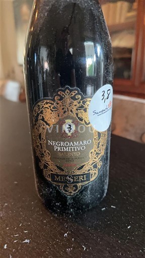 Vine Rouge sec Misteri 2020 Italien Apulien Susumaniello Salento IGT