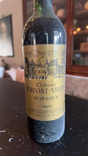 Bordeaux Margaux Grand Cru Château Durfort-Vivens 1964