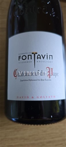 Rhônen laakso Châteauneuf-du-Pape Domaine Fontavin David & Goliath 2019