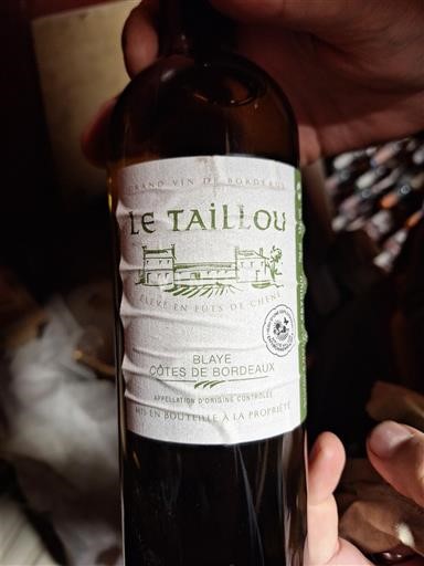 Burdeos Blaye-Côtes de Burdeos Le Taillou Sin añada