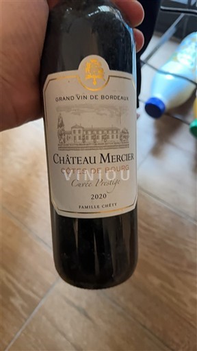 Bordeaux Côtes-de-bourg Château Mercier Prestige 2020
