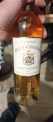 Bordeaux Sauternes Château Haut Coustet 2017