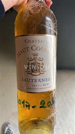 Burdeos Sauternes Château Haut Coustet 2017