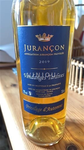 Jihozápad Jurançon Cave des Producteurs de Jurançon Privilège d'Automne 2019
