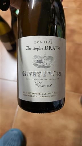 Borgoña Givry Premier Cru Domaine Christophe Drain Crausot 2020