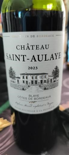 Bordeaux Blaye-Côtes-de-Bordeaux Château Saint-Aulaye 2023