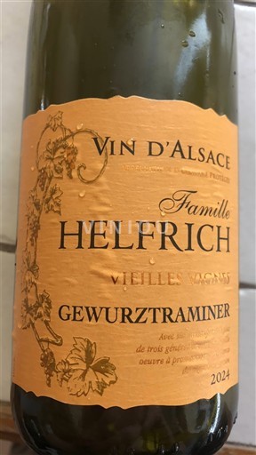 Alsasko Gewürztraminer Famille Helfrich Vieilles Vignes 2024