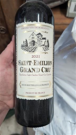 Bordeaux Saint-Émilion Grand Cru Appellation Saint Émilion Grand Cru 2021