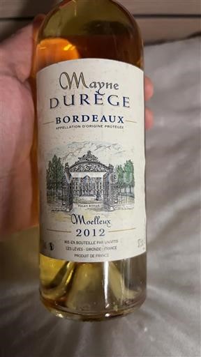 Bordeaux Mayne Durège 2012