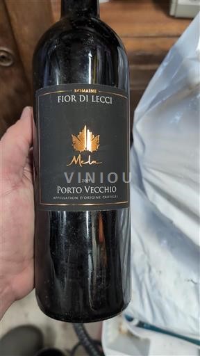 Vine Rouge sec Mela Domaine Fior di Lecci 2019 Frankrig Korsika Porto-Vecchio AOC