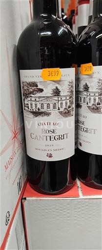 Bordeaux Château Rosé Cantegrit Niet-geïntegreerd