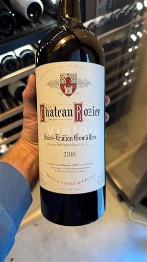 Bordéus Saint-Émilion Grand Cru Château Rozier 2016