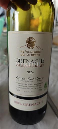 Languedoc ja Roussillon Katalonianrinteet Les Vignerons des Albères Vieilles Vignes 2024