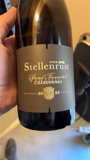 Pobrežní oblast Stellenbosch Stellenrust Barrel Fermented Chardonnay 2022