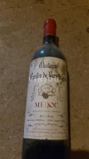 Bordeaux Médoc Château Moulin de Buscateau 1978