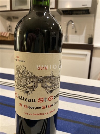 Bordeaux Saint-Georges-Saint-Émilion Château St. Georges 2016
