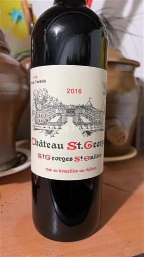 Bordeaux Saint-Georges-Saint-Émilion Château St. Georges 2016