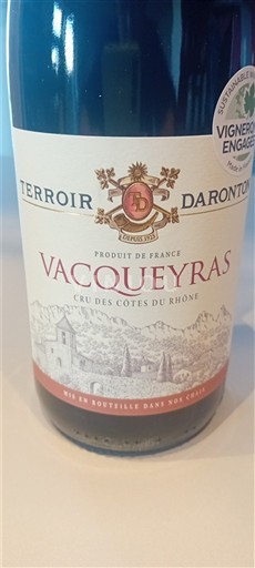 Rhône-dalen Vacqueyras Domaine Arton Terroir Daronton 2023