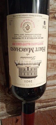 Bordeaux Montagne-saint-émilion Haut Marchand du Domaine 2021