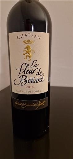 Vin Rouge sec Château La Fleur Bouard 2016 France Bordeaux Lalande-de-pomerol AOC