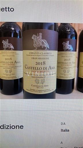 Toscana Non specificato Castello di Ama San Lorenzo 2018