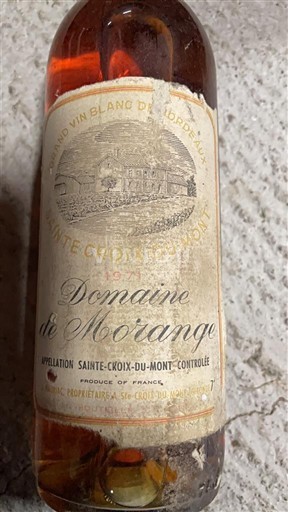 Burdeos Sainte-Croix-Du-Mont Domaine Morange 1971