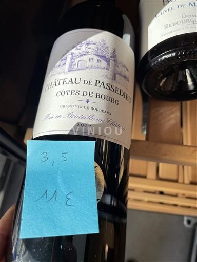 Burdeos Côtes-de-bourg Château Passedieu 2017