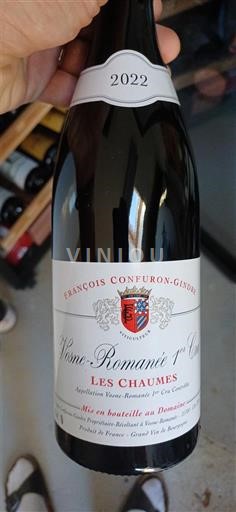 Burgundi Vosne-Romanée Premier Cru François Confuron-Gindre Les Chaumes 2022