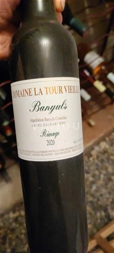 Roussillon Banyuls Domaine La Tour Vieille Rimage 2020