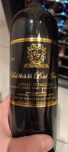 Bordeaux Lussac-saint-émilion Château La Grave 2018